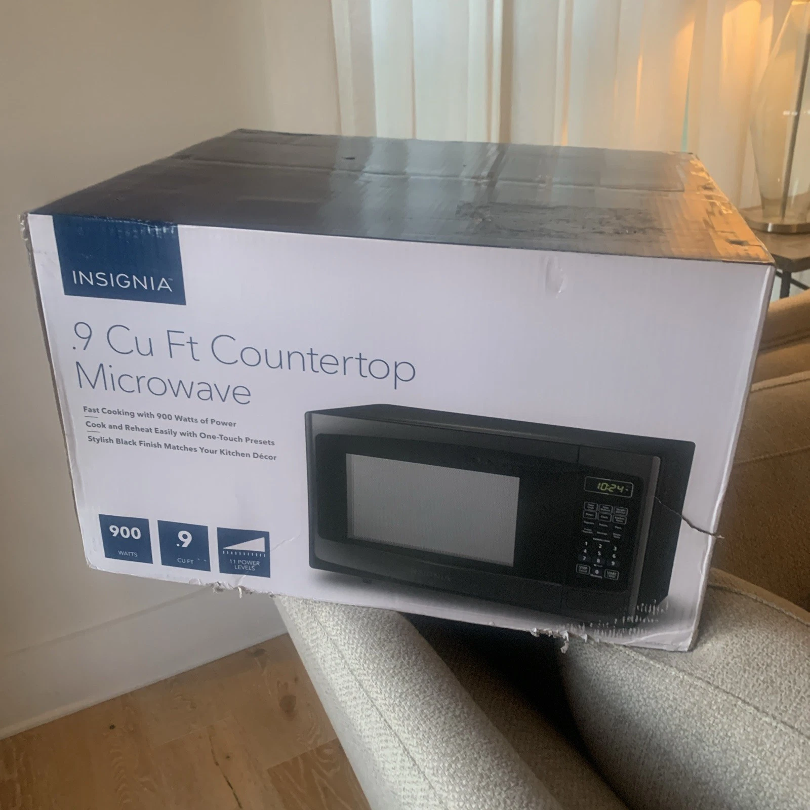 Insignia NS-MW09BK0 0.9 Cu. Ft. Countertop Microwave 900 Watts
Opens in a new window or tab