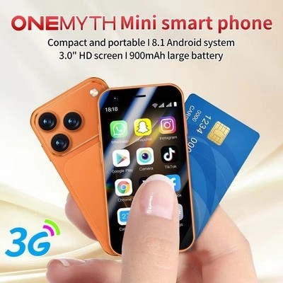 Unlocked Global 3G mini 3.0-inch touchscreen Smartphone Android 8.0 Phone Orange