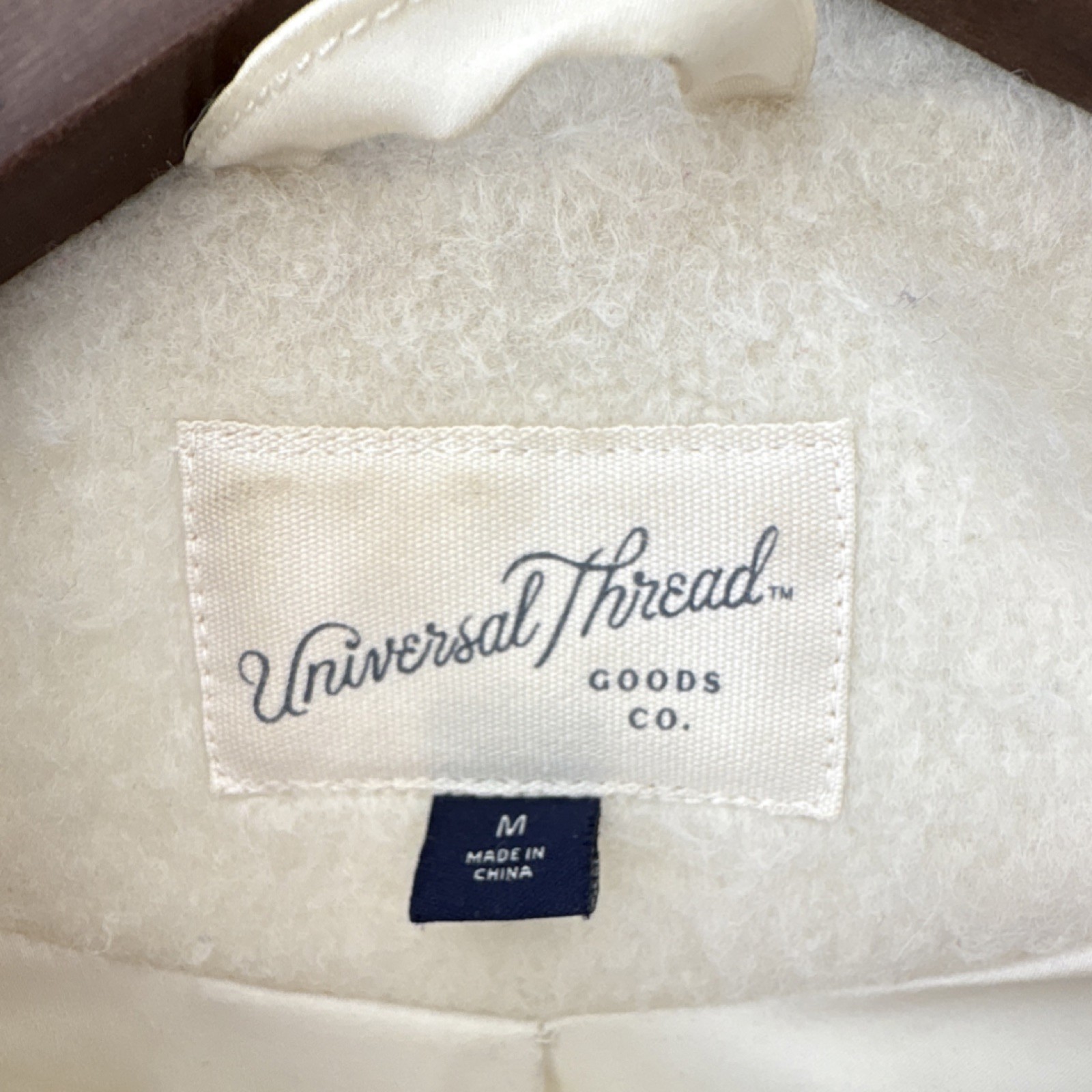 Universal Thread Ivory Button-Up Mid-Length Lined… - image 2