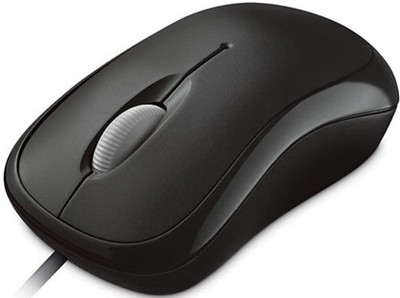 Microsoft Basic Optical Mouse for Business - Black. Comfortable, Wired, USB m...