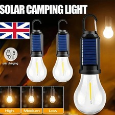 Solar Powered LED Camping Lamp with Hook LED Lighting Lantern Outdoor Tent Light