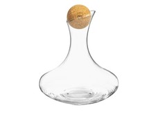 Decanter Lara Bar In Vetro Trasparente Bohemia Lt 1,2 Tappo In Sughero