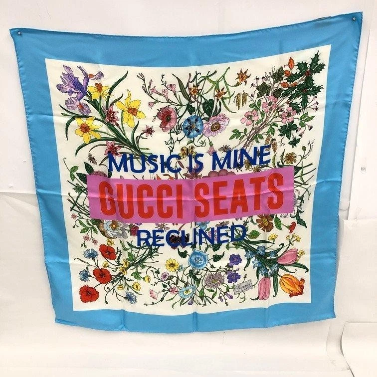 GUCCI Flora Foulard en Soie avec Boîte 90cm x 90cm pour Femme Accessoire Mode