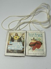 Sacred Hearts of Jesus Mary Protect Us Whosoever Dies Wearing This Scapulars