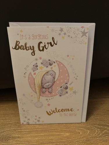 Little Baby Girl Greetings Card New Arrival Parents Daughter Me To You Tatty Ted - Picture 1 of 1