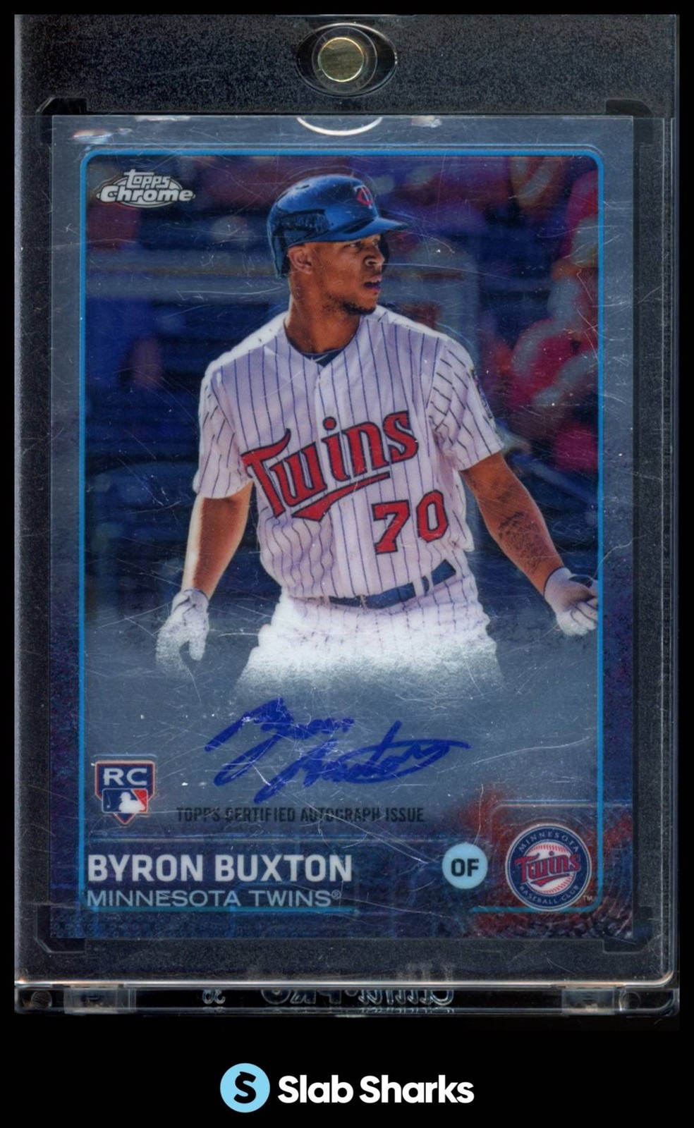 2015 TOPPS CHROME #AR-BBN BYRON BUXTON AUTO ROOKIES RC ROOKIE