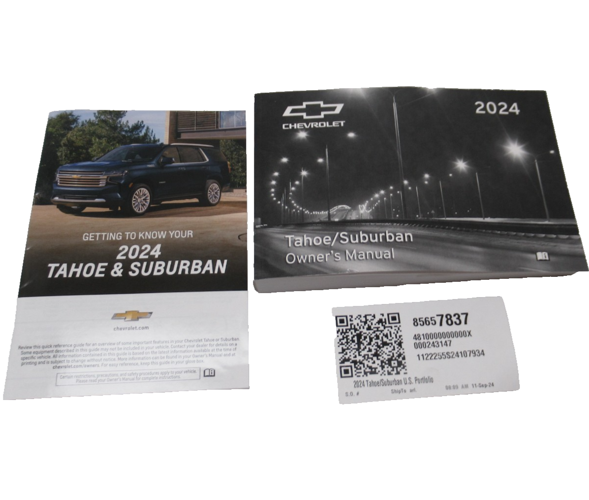 シボレー　CHEVROLET サバーバン　タホ GM オーナーズマニュアル Getting to Know your Tahoe Suburban Owner's Manual 2024 Chevrolet