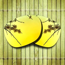 US Gold Mirrored Replacement Lenses for-Electric Knoxville XL Polarized