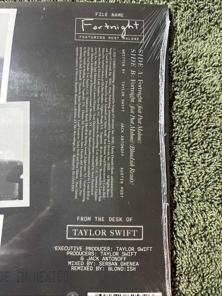 Taylor Swift FORTNIGHT 7" inch Vinyl Fortnite Record Store Day 2025 Limited New - Image 3 of 4