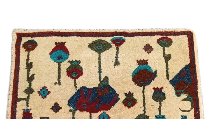 Opium  Handmade Afghan amazing war rug Great Quality Beauiful design Size 80x60c - Image 2 of 4