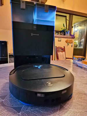 Ecovacs T50 OMNI Staubsaugerroboter kabellos mit Ladestation, Schwarz