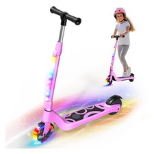 Electric Scooter for Kids Age 6-12, 60W Motor, 5Miles Range, 6.2mph, 5.3" Rub...