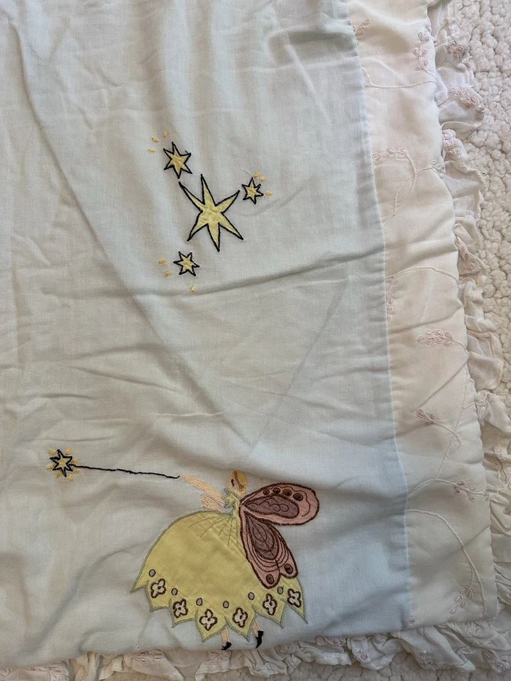 Brandee Danielle Signature Ropa de cama Bebé Manta Bordado Hada Foto 3 de 4