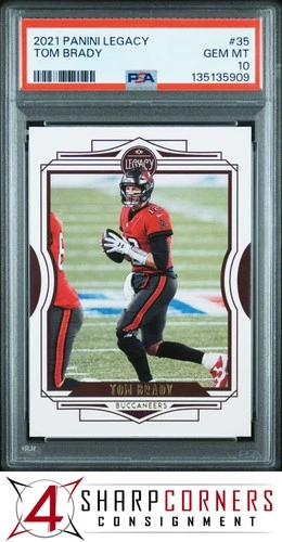 2021 PANINI LEGACY #35 TOM BRADY BUCCANEERS PSA 10