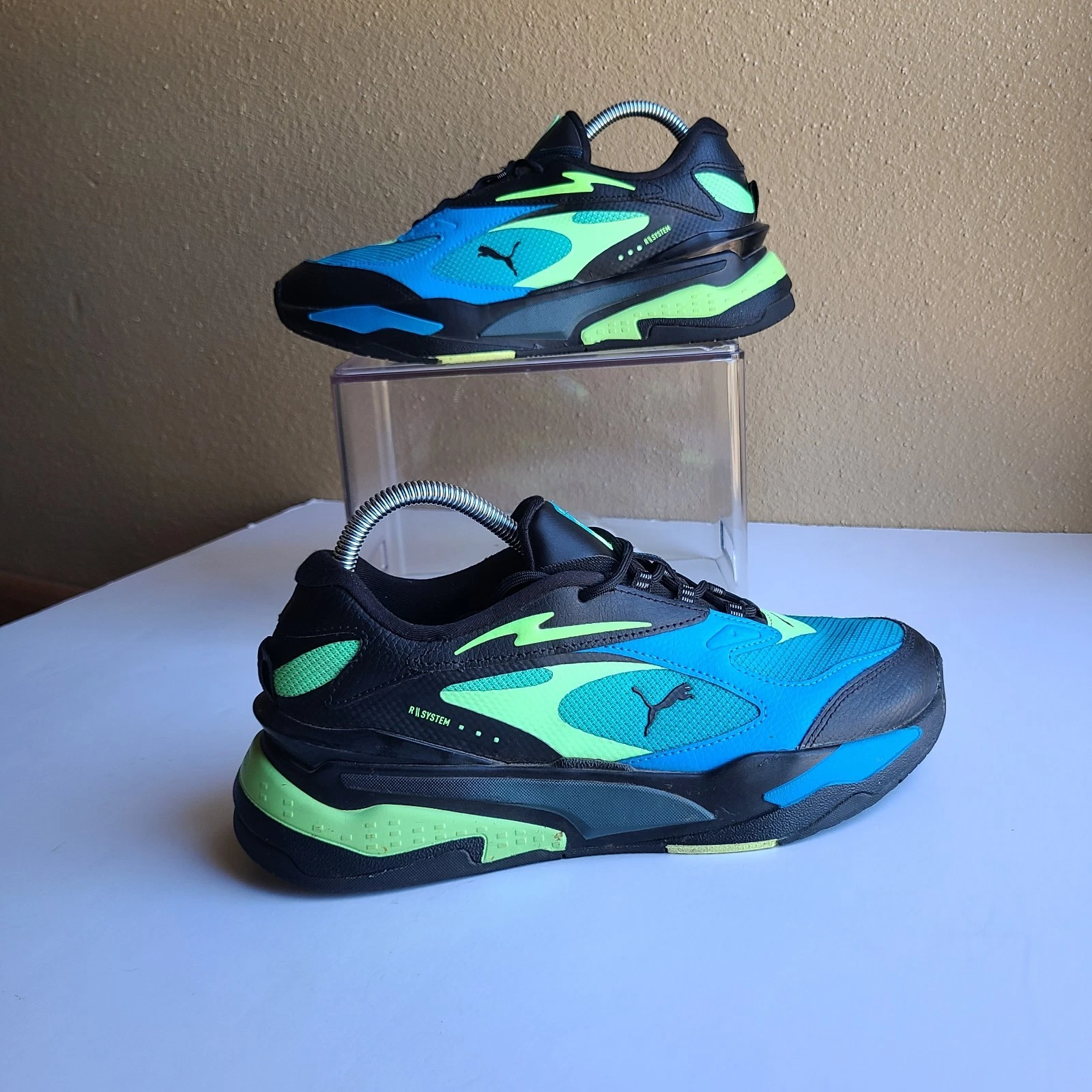 Puma RS Fast LS "Black Ocean Dive" scarpe da ginnastica uomo taglia 8 (385707 01)