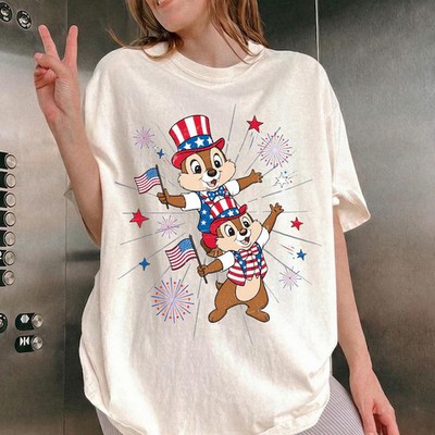 Disney Chip N Dale 250th America Anniversary T-shirt Unisex #1