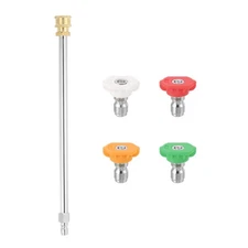 12 in Pressure Washer Extension Wand with 4 Nozzle Tips, 1/4" Quick Connect