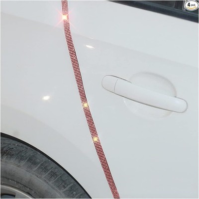 4PCS Car Door Edge Guards Protector, Auto Side Door Anti-Collision Color: Pink
