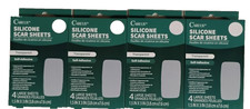 Care US 4x 4pk 16 Total Silicone Scar Sheets Transparent Self Adhesive Reusable
