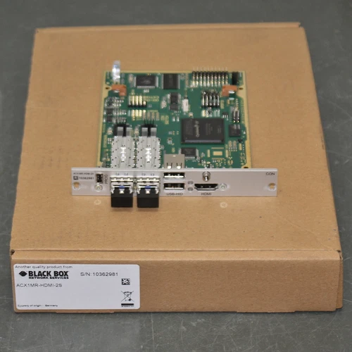 Black Box HDMI Modular Extender Receiver Card ACX1MR-HDMI-2S, LC Fiber, KVM DKM