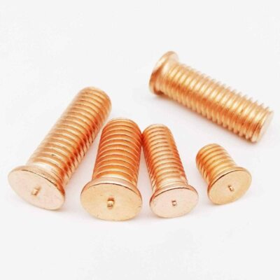 M4 x 10 mm verkupferte Schweißschraube / Punktschweißbolzen / Schweißlötbolzen