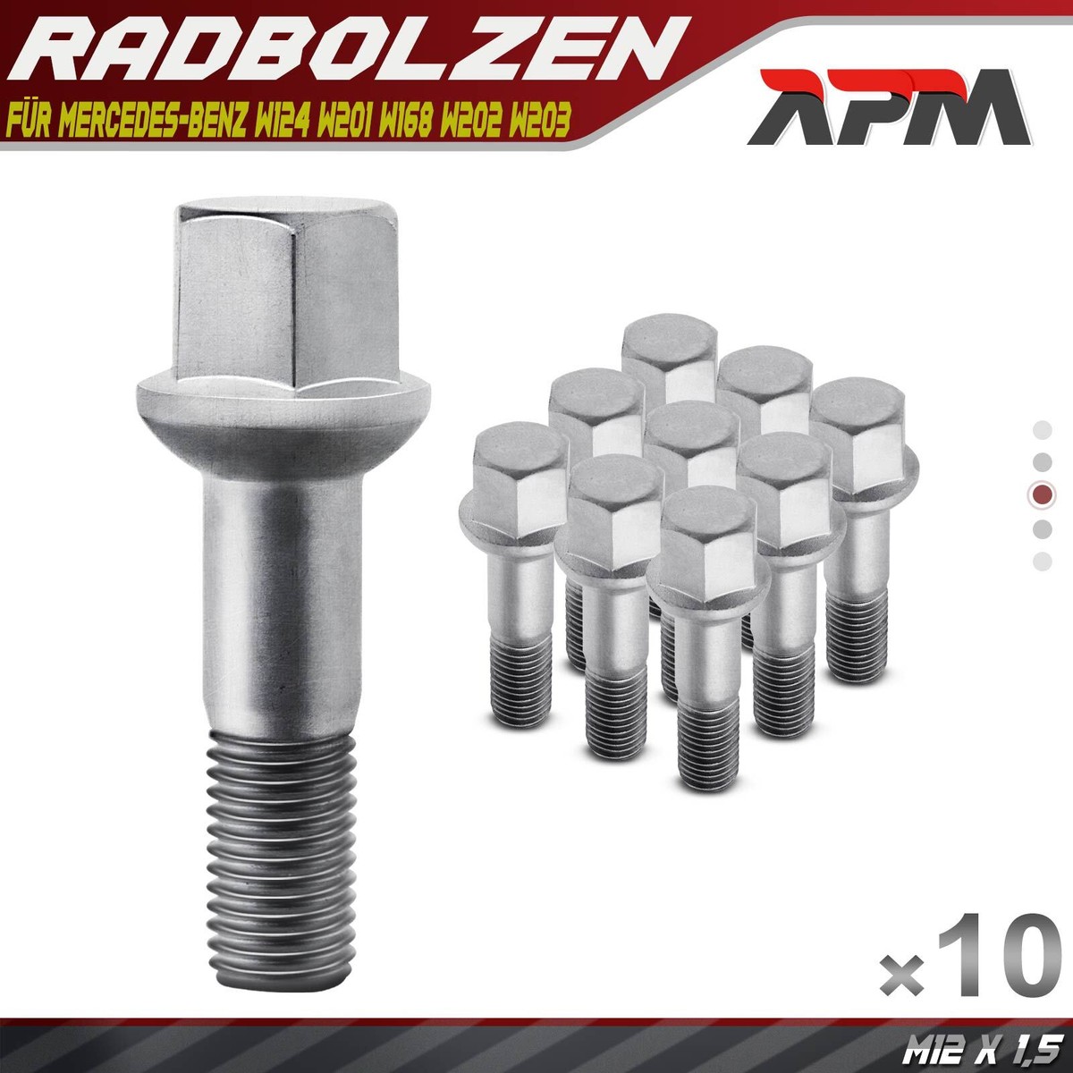 Dado M12x1.5 FEBI BILSTEIN Dado Ruota 179990 - M12x1.5, Esagono 19 Mm, Per Honda CR-V, Jazz, Civic, HR-V Dadi M12x1.5 - Foto 3