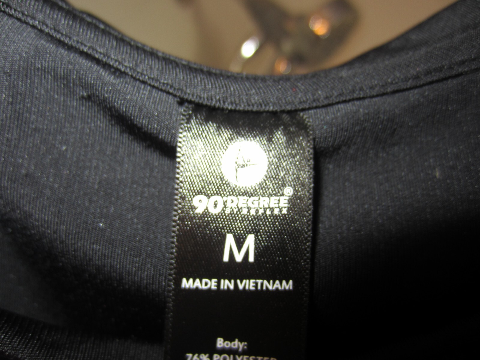 Pre-owned women's active wear tank top 90 degree by Reflex Size M black