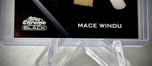 2022 Topps Chrome Black - MACE WINDU - Star Wars Card #28 - Picture 5 of 5