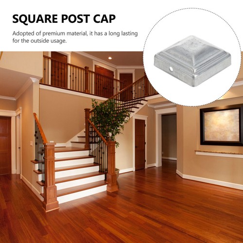 10 Pcs Railing Post Caps Decks Dock Post Covers Metal Post Cover - Picture 9 of 12