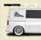 2x LARGE Compass Mountain Sticker Decals - Caravan Camper Van Motorhome Graphics