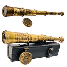 Rare Brass Telescope Spyglass - East India Company 1818 Tracker Vintage Pirat...