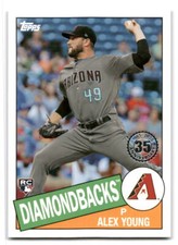 Alex Young 2020 Topps #85-5 Arizona Diamondbacks 1985 Topps 35th Anniversary