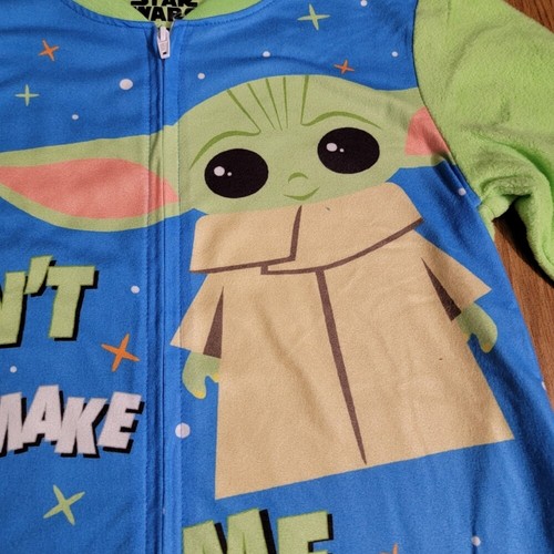 Star Wars The Mandalorian Grogu Baby Yoda Pajama Blanket Sleepee 1 Piece Size 6 - Picture 7 of 9