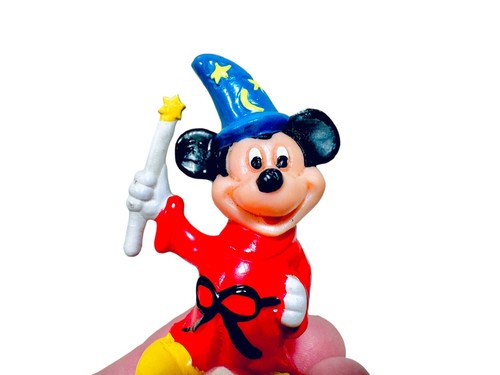 Walt Disney Productions Giocattolo PVC Vintage 1980 Topolino Apprendista Stregone - Foto 12 di 12