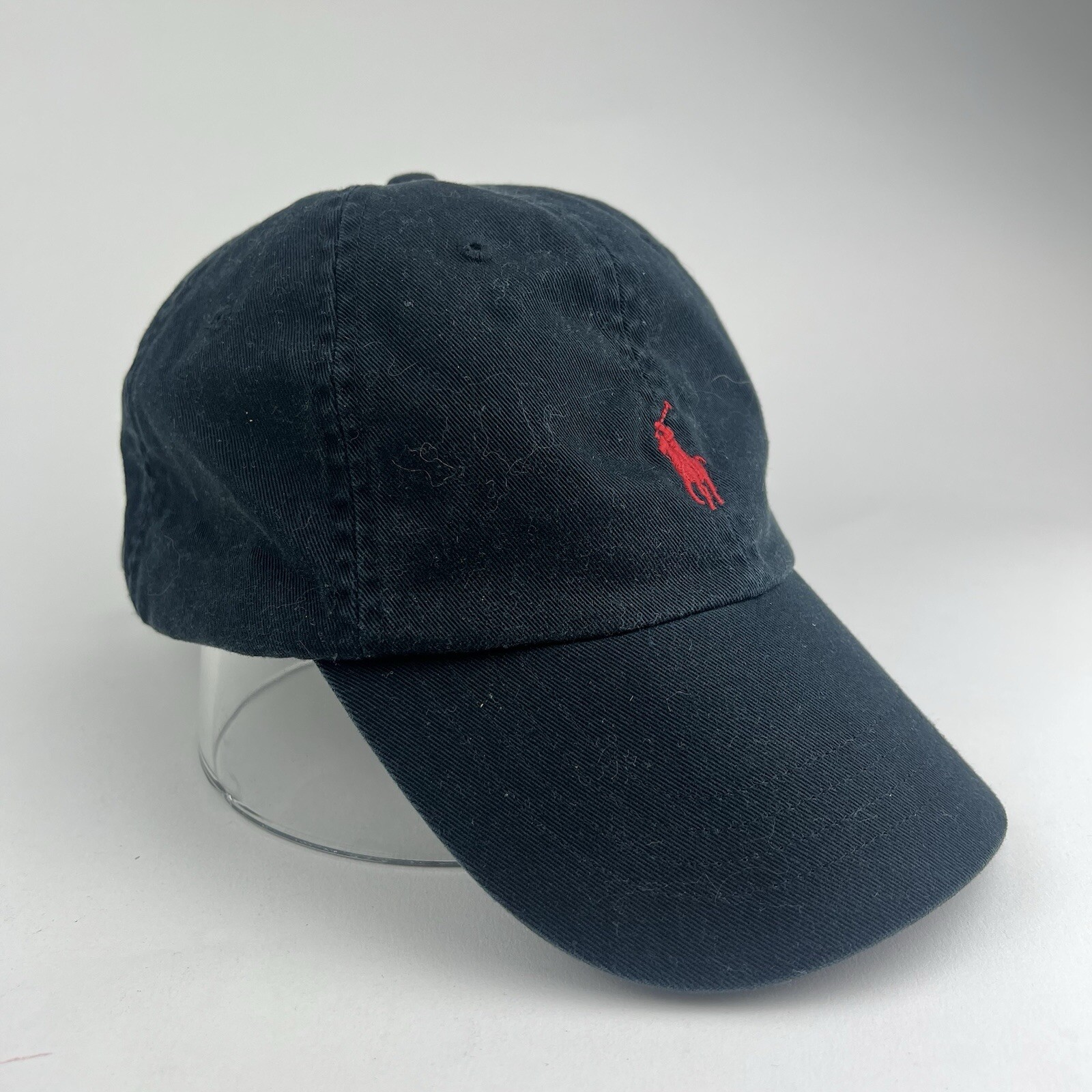 Polo Ralph Lauren Strapback Cappello Berretto Regolabile Piccolo Pony Uomo Donna Nero Rosso