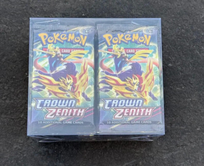 crown zenith booster box for sale TCG Crown Zenith Booster Box Brand New Factory Sealed 6 booster packs. 10  cards per pack