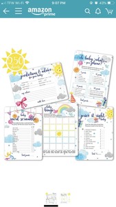 5 Baby Shower Games Gender Neutral 50 Sheets Each Game Ebay