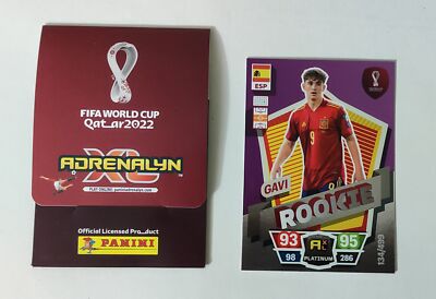 Panini Adrenalyn FIFA World Cup Qatar 2022 - Gavi Rookie Platinum /499 LL.