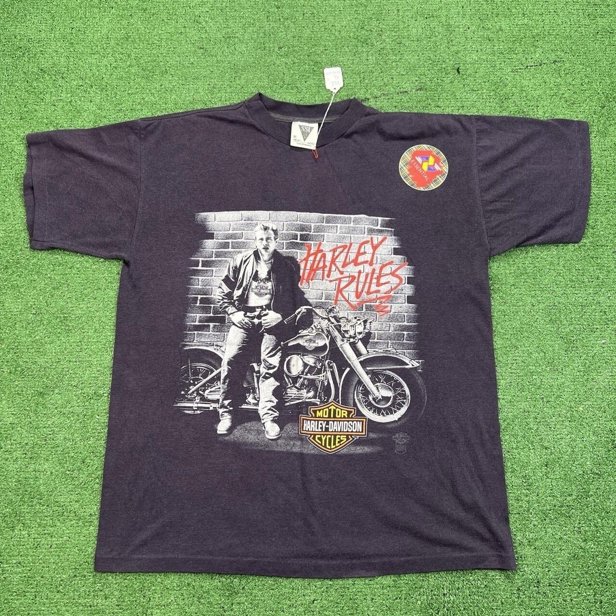 Rare 1990 Vintage SSI Harley Davidson “HARLEY RULES” James Dean T