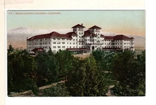 Vintage Postcard Pasadena CA Hotel Raymond Front View-PP9