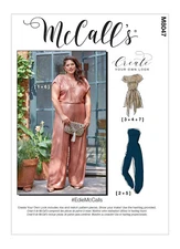 McCall's Sewing Pattern M8047 Misses Romper Jumpsuit and Sash Sizes 8-16 UNCUT