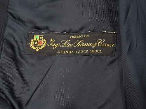 Boy's Brooks Brothers Loro Piana Super 120s Navy Blazer Fleece Size 20 - Picture 4 of 7