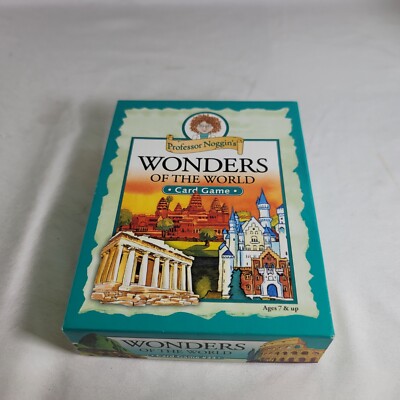 Professor Noggin's Wonders of the World Educational Trivia Card Game 7+ Complete