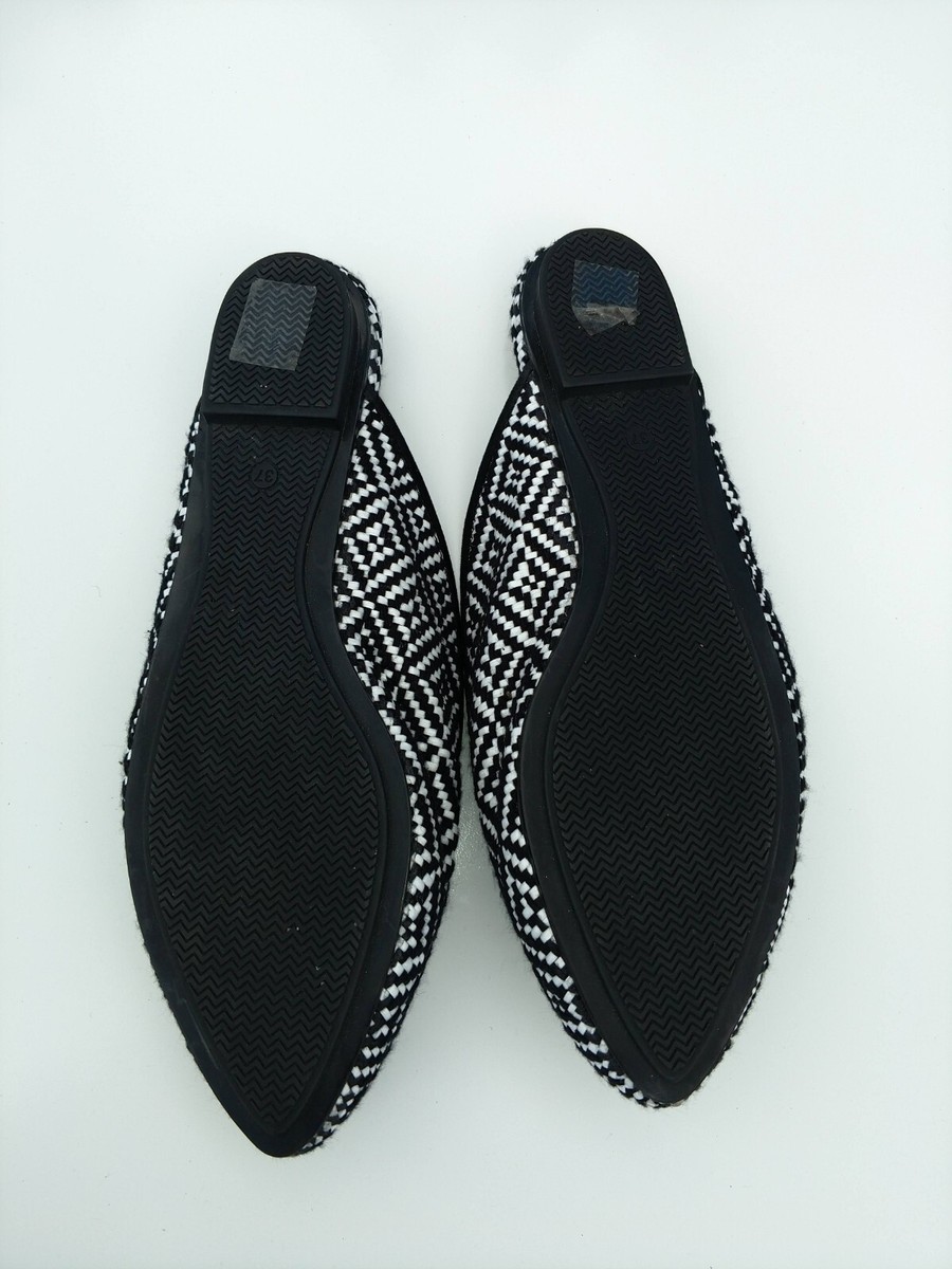 NR Rapisardi Firenze Slides Black and White with Tapestry Detail