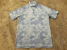 Callaway Shirt Men M Magnetic Blue Opti-Dri Swing Tech Short Sleeve Cooling Polo