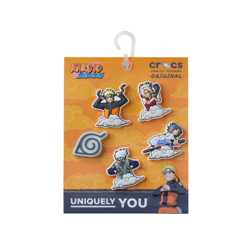 Naruto Uzumaki Shippuden Crocs Jibbitz Charms Original 5 Pack