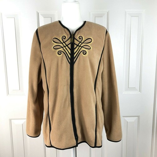 Bob Mackie Wearable Art Fleece Jacket 
