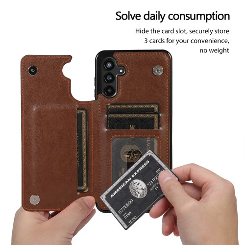 Funda trasera delgada floral con soporte para tarjetas billetera a prueba de golpes para Samsung A15/A16/A54/A55 - Imagen 4 de 63