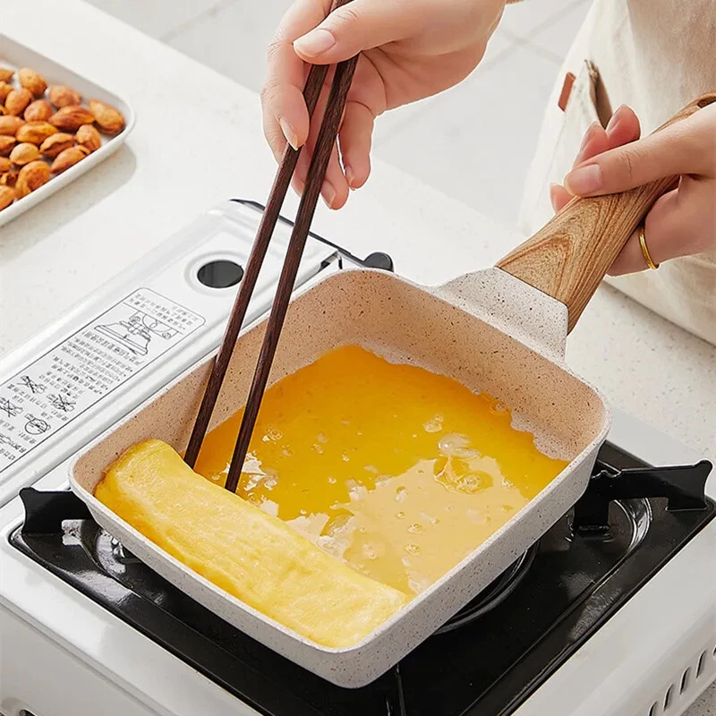 Kitchen Thickened Omelet Pan Non Stick Pan Square Frying Pan Maker Cookware
Opens in a new window or