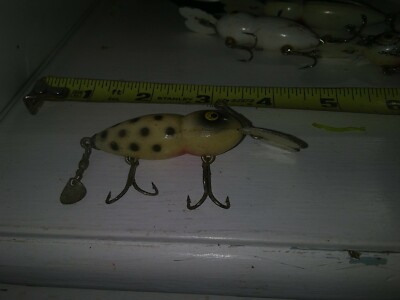 Ancien Leurre De Pêche Vintage Whopper Stopper Hellbender - Trouvaille Boîte à Pêche